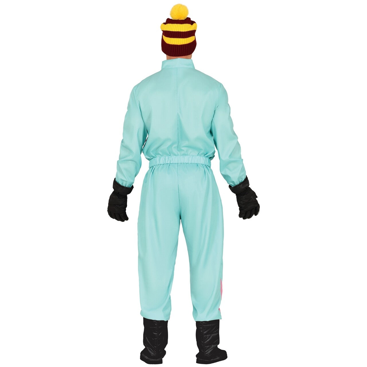 Op deze afbeelding zie je een Kostuums, van het merk Guirca. Skipak Jaren 80 Paars / Mint Man Kostuum