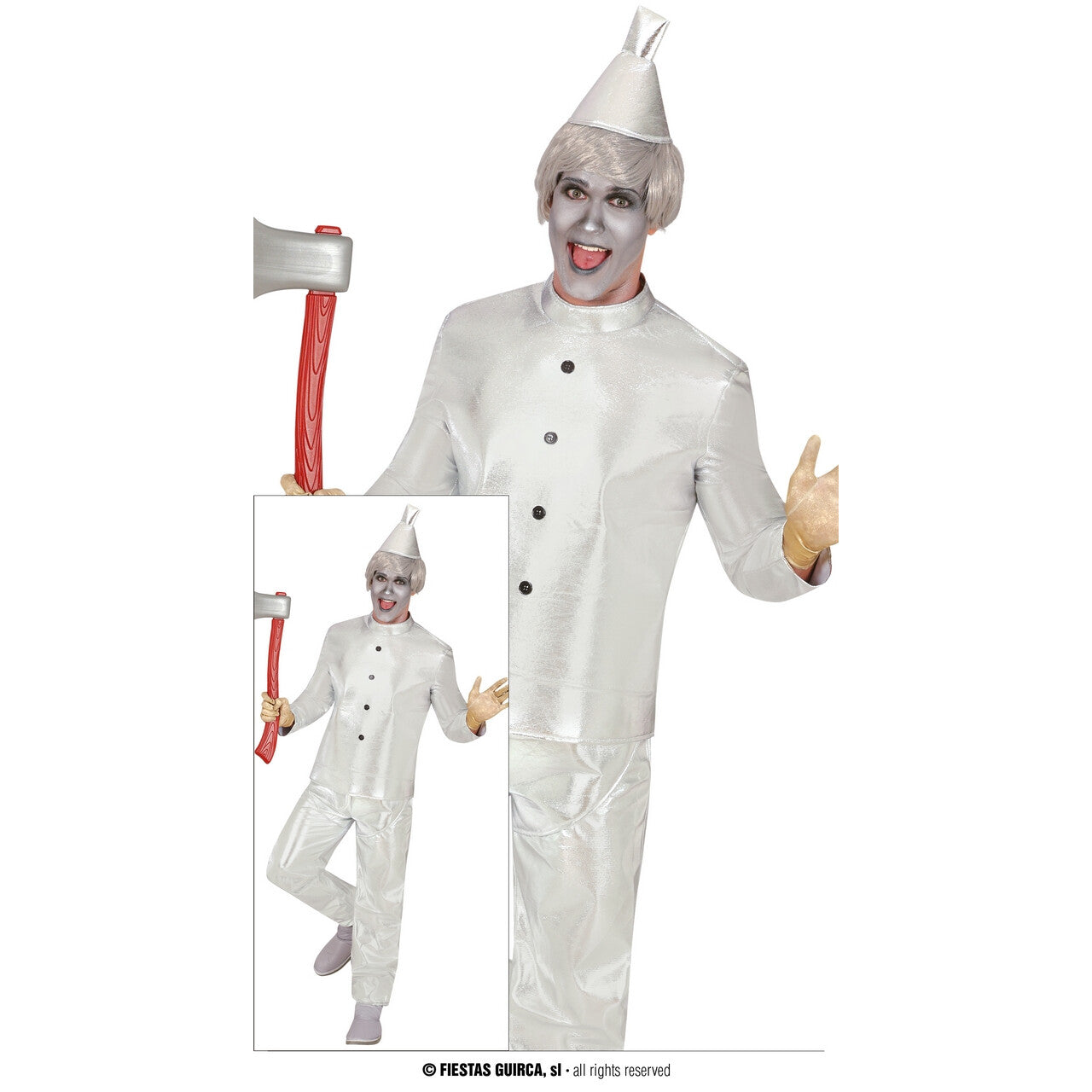 Op deze afbeelding zie je een Kostuums, van het merk Guirca. Blikken Robot Tinman Kostuum
