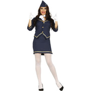 Op deze afbeelding zie je een Kostuums, van het merk Guirca. Stewardess At Your Service Vrouw Kostuum