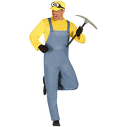 Op deze afbeelding zie je een Kostuums, van het merk Guirca. Gele Grappige Mijnwerker Man Kostuum