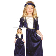 Op deze afbeelding zie je een Kostuums, van het merk Guirca. Middeleeuwse Hofdame Isolde Meisje Kostuum