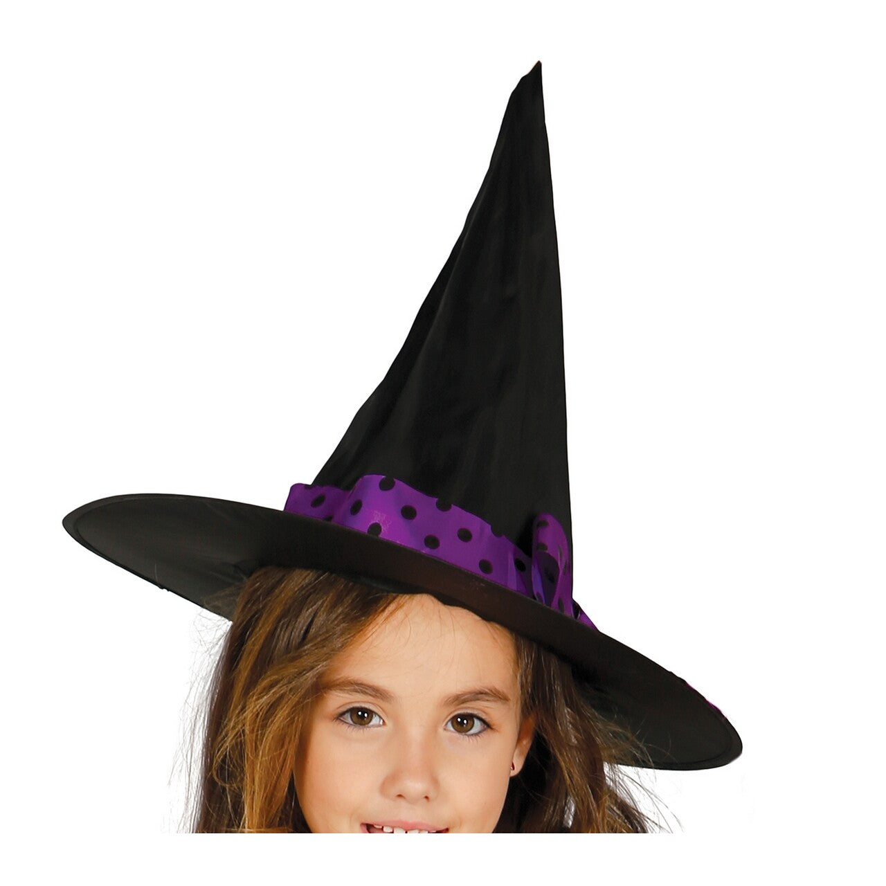 Op deze afbeelding zie je een Kostuums, van het merk Guirca. Heks Patty Partyspreuk Meisje Kostuum