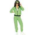 Groen Trainingspak Team Neon Green Vrouw Kostuum