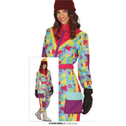 Op deze afbeelding zie je een Kostuums, van het merk Guirca. Back To The 80s Skipak Sunny Snow Vrouw Kostuum