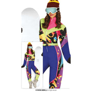 Op deze afbeelding zie je een Kostuums, van het merk Guirca. Jaren 80 Blauw Skipak Cool Girl Vrouw Kostuum