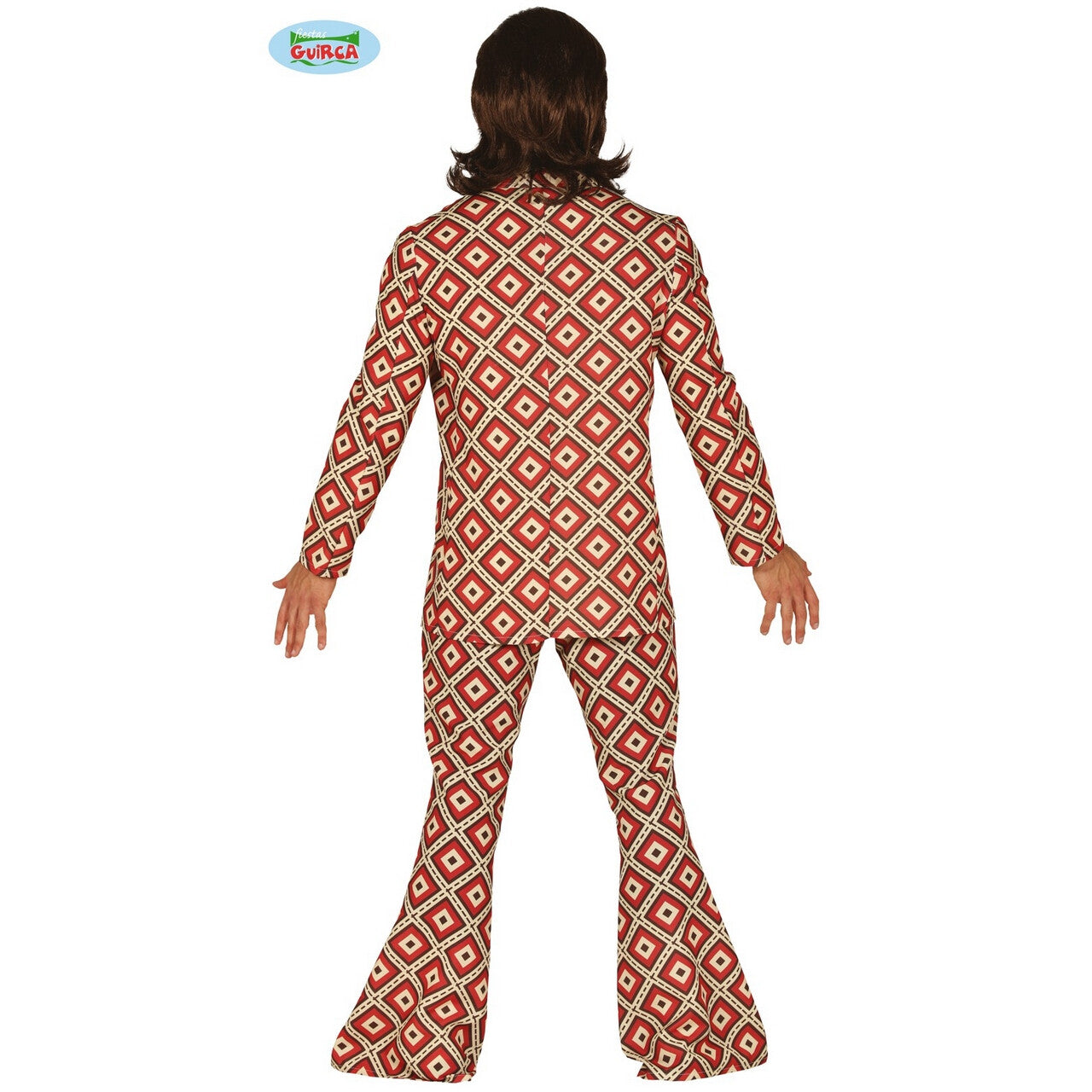 Op deze afbeelding zie je een Kostuums, van het merk Guirca. Super 70s Curt Gordijn Man Kostuum