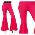 Roze Wijde Pijpen Disco Broek 70s Vrouw