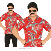Op deze afbeelding zie je een Kostuums, van het merk Guirca. Hawaii Shirt Birds And Trees Man