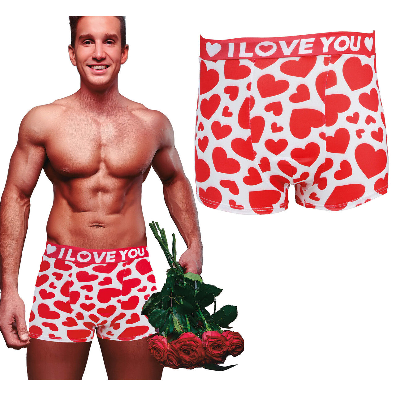 Op deze afbeelding zie je een Kostuums, van het merk Guirca. Hart Op De Juiste Plek Boxershort Man