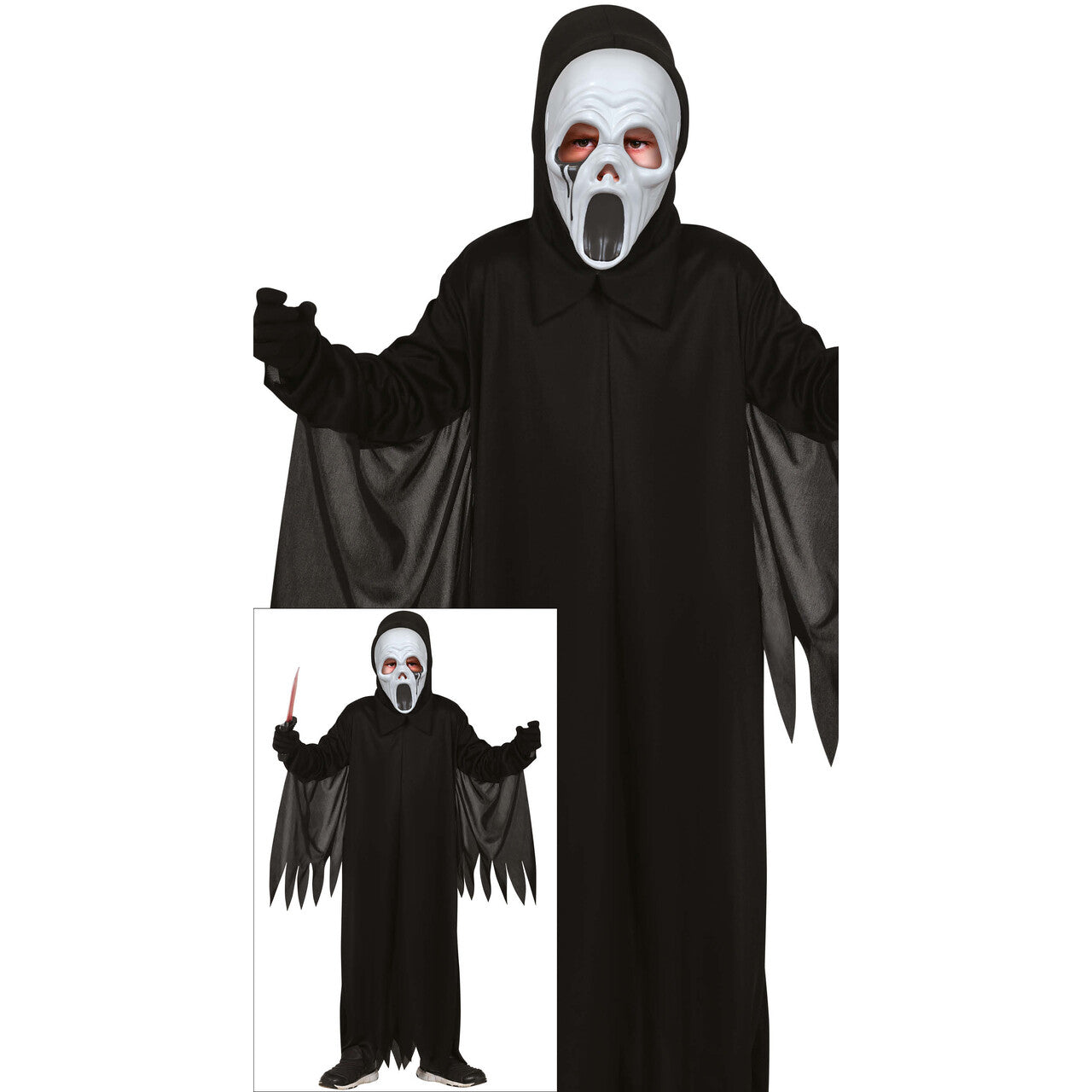 Op deze afbeelding zie je een Kostuums, van het merk Guirca. Scream If You Can! Kind Kostuum
