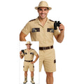 Op Zoek Naar Safari Avontuur Man Kostuum
