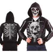 Op deze afbeelding zie je een Kostuums, van het merk Guirca. Hoodie Skelet Met Masker Unisex