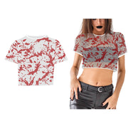 Op deze afbeelding zie je een Kostuums, van het merk Guirca. Sexy 80S Netshirt Vol Bloed Vrouw