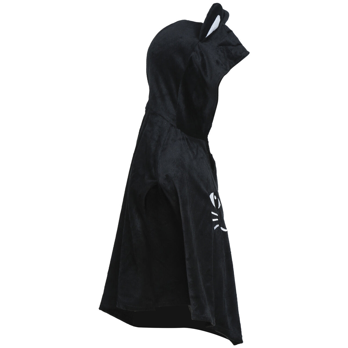 Op deze afbeelding zie je een Kostuums, van het merk Guirca. Zwart Katje Poncho Kind Kostuum