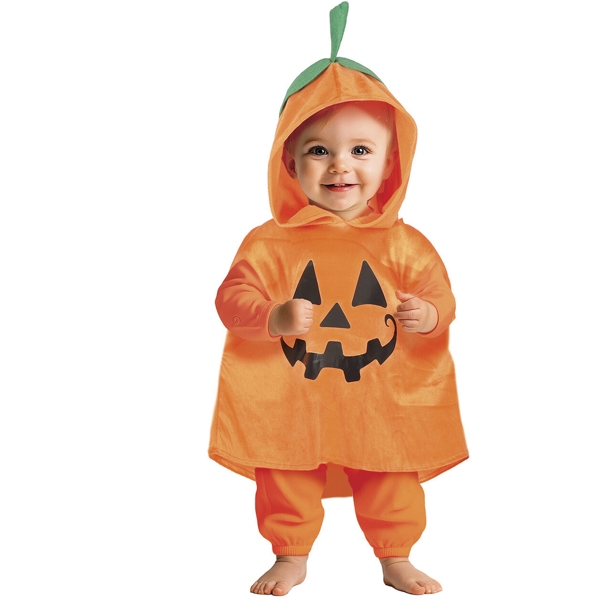 Op deze afbeelding zie je een Kostuums, van het merk Guirca. Ter Schattig Pompoentje Poncho Kind Kostuum