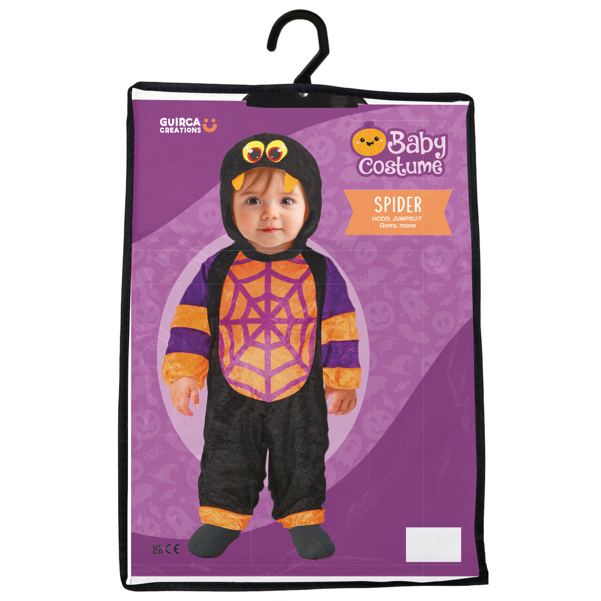 Op deze afbeelding zie je een Kostuums, van het merk Guirca. Itsy Bitsy Spider Kind Kostuum