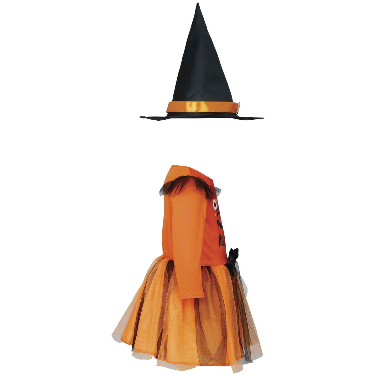 Op deze afbeelding zie je een Kostuums, van het merk Guirca. First Halloween Pompoen Heksje Meisje Kostuum
