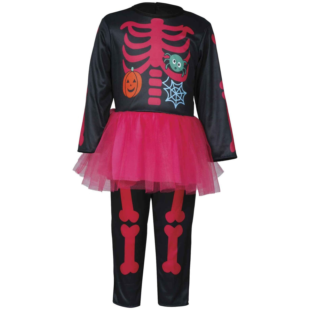 Op deze afbeelding zie je een Kostuums, van het merk Guirca. Cute Skeleton Meisje Kostuum