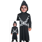 Op deze afbeelding zie je een Kostuums, van het merk Guirca. Lil Death Chain Kind Kostuum