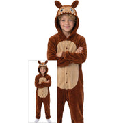 Op deze afbeelding zie je een Kostuums, van het merk Guirca. La Booboo Onesie Bruin Kind Kostuum