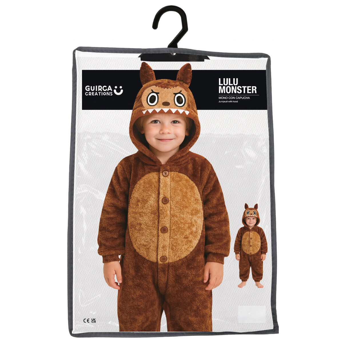 Op deze afbeelding zie je een Kostuums, van het merk Guirca. La Booboo Onesie Bruin Kind Kostuum