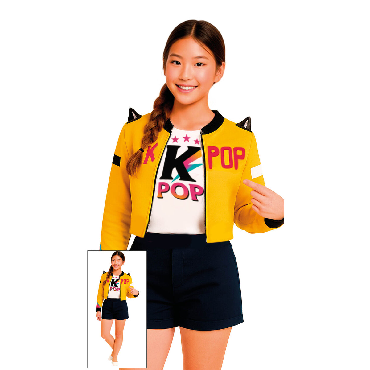 Op deze afbeelding zie je een Kostuums, van het merk Guirca. Kpop Nova Star Meisje Kostuum