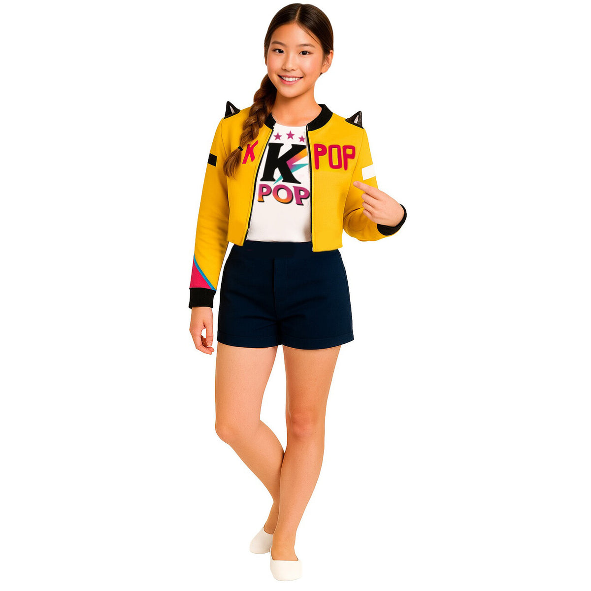 Op deze afbeelding zie je een Kostuums, van het merk Guirca. Kpop Nova Star Meisje Kostuum