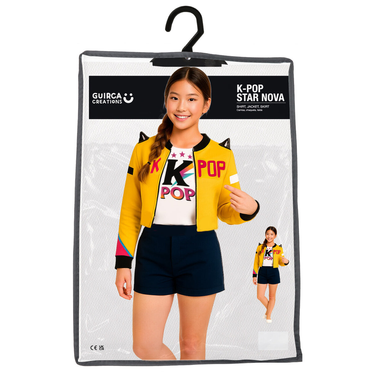Op deze afbeelding zie je een Kostuums, van het merk Guirca. Kpop Nova Star Meisje Kostuum