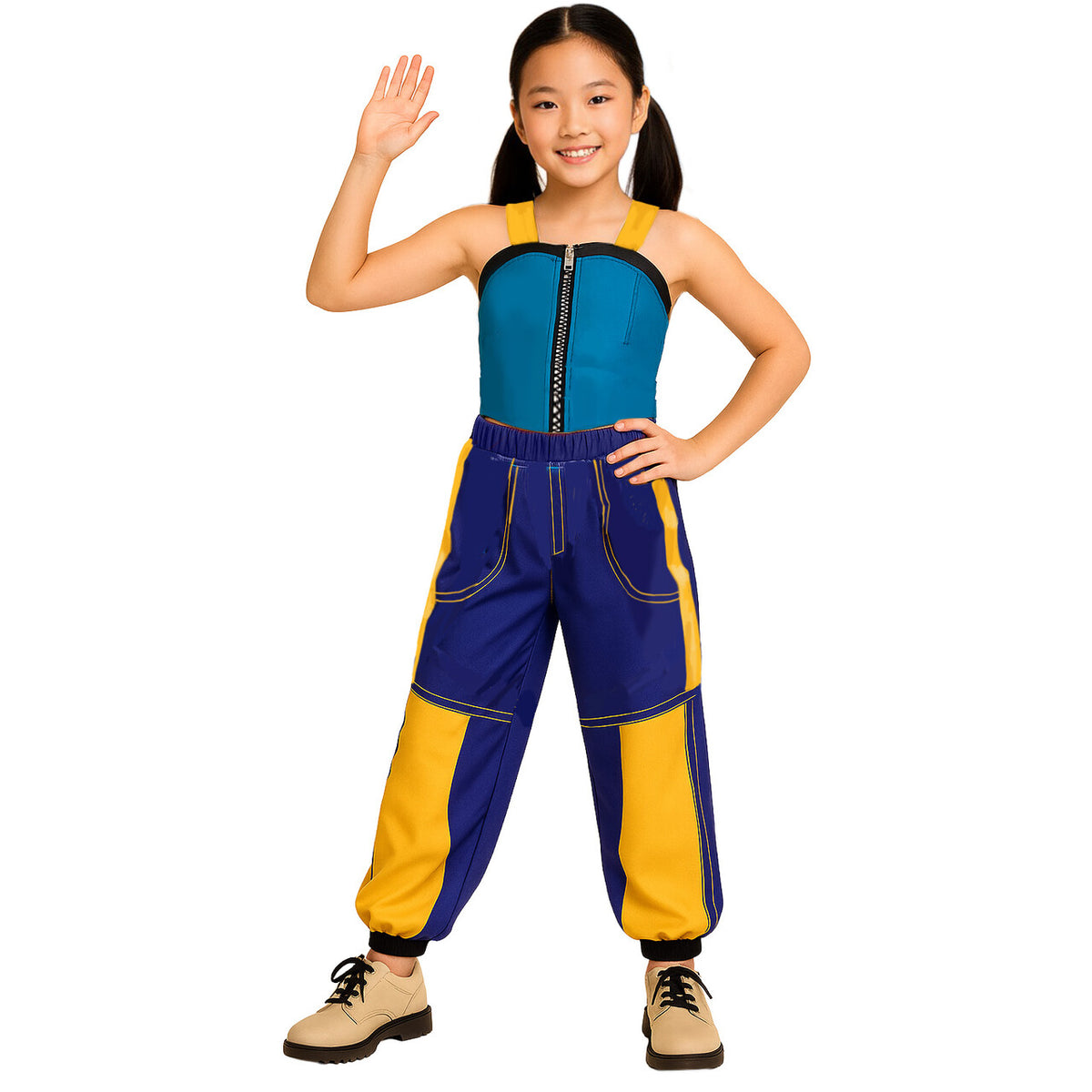 Op deze afbeelding zie je een Kostuums, van het merk Guirca. Little Popstar Kpop Meisje Kostuum