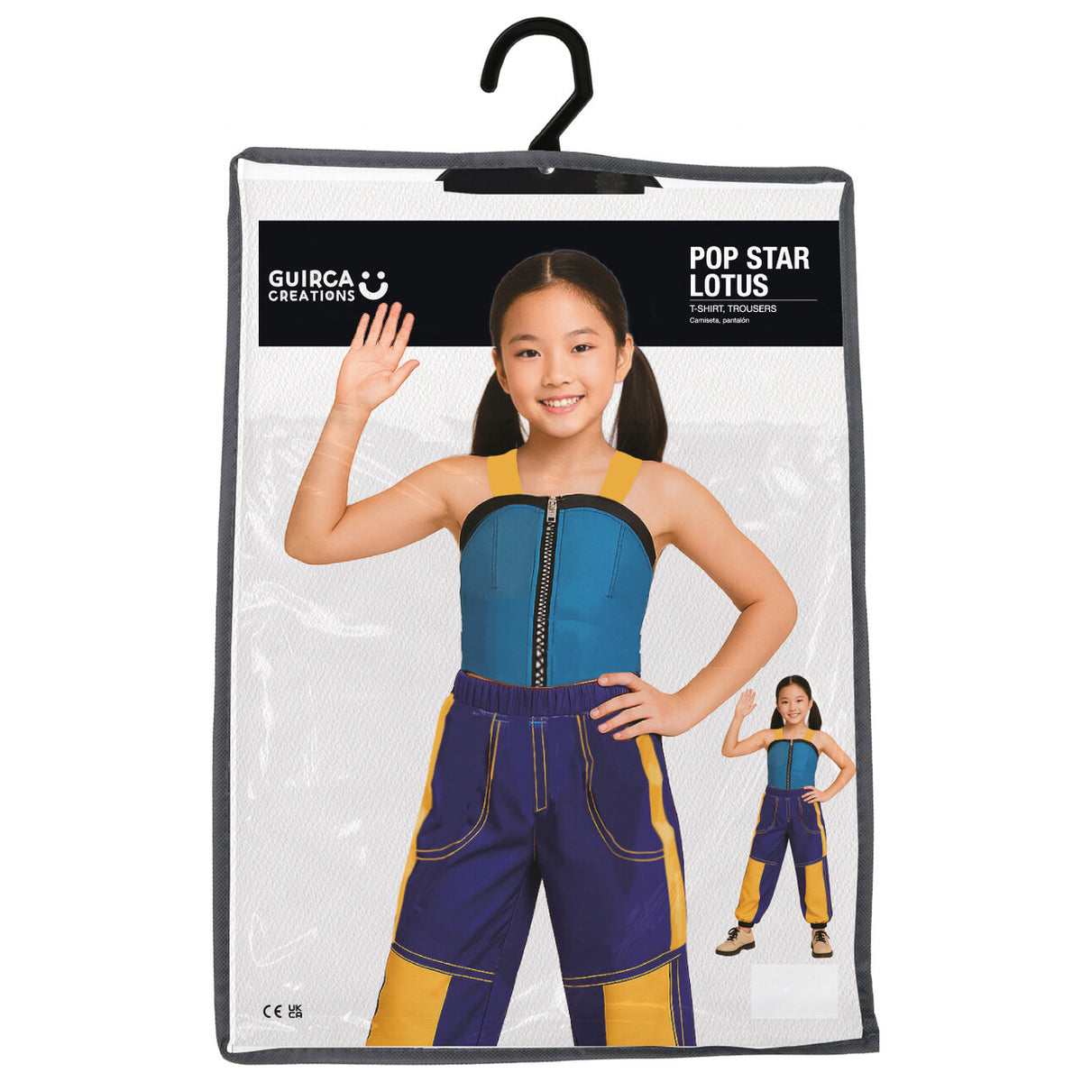 Op deze afbeelding zie je een Kostuums, van het merk Guirca. Little Popstar Kpop Meisje Kostuum