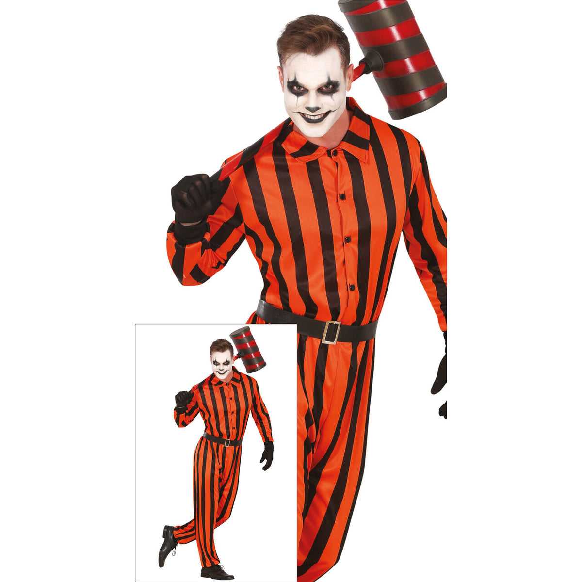 Op deze afbeelding zie je een Kostuums, van het merk Guirca. Opgepakte Harlekijn Man