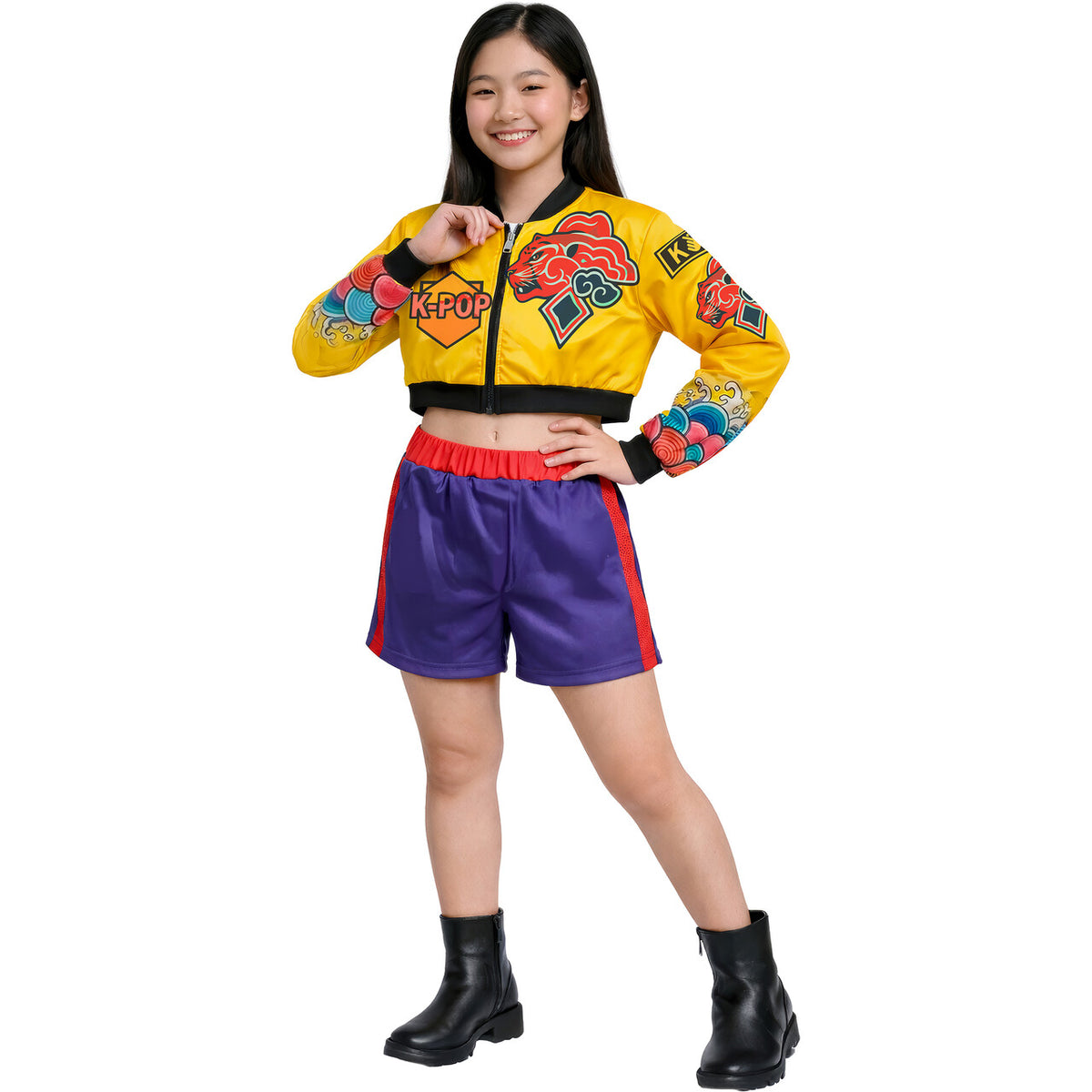 Op deze afbeelding zie je een Kostuums, van het merk Guirca. K-Pop Star Nova Lite Meisje Kostuum