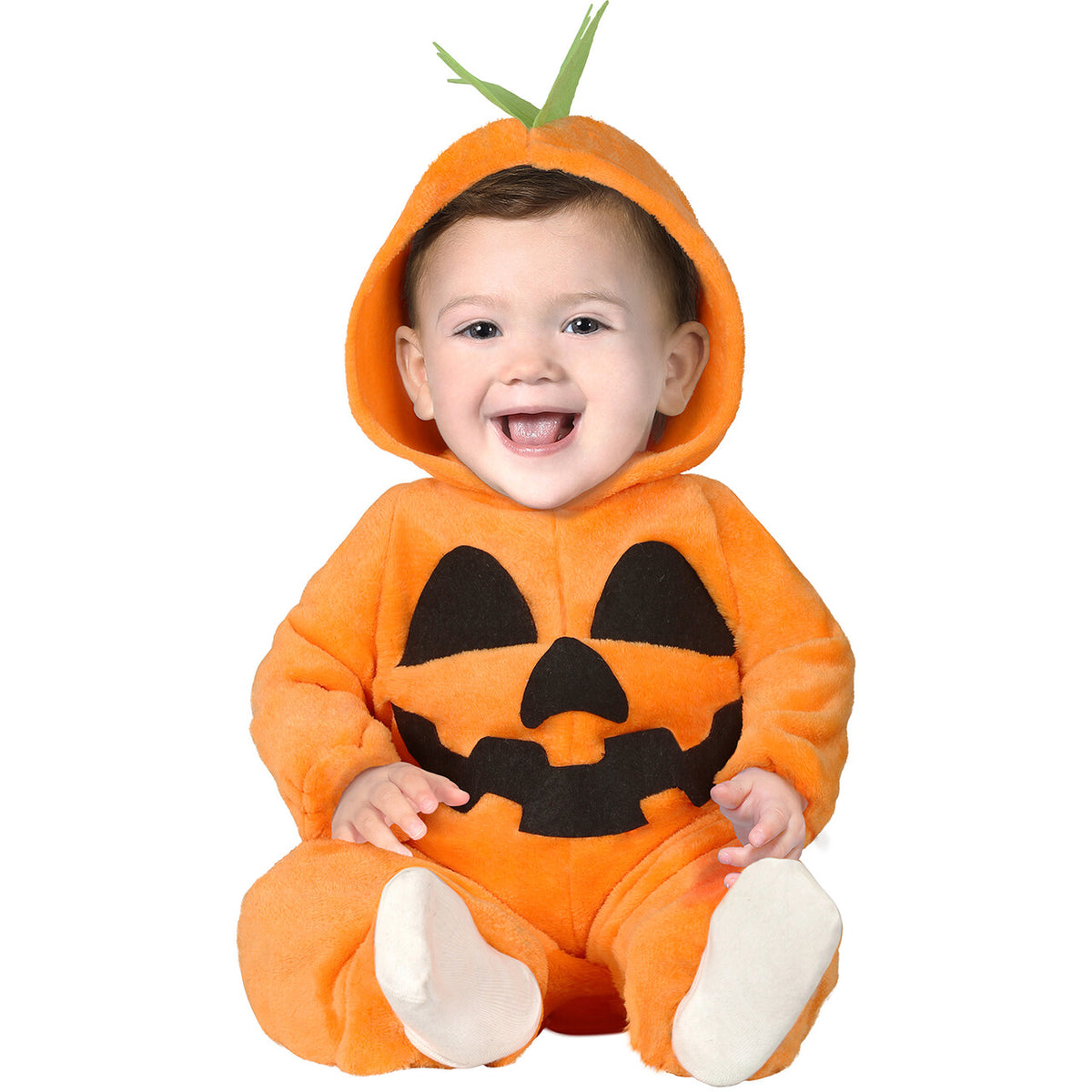 Op deze afbeelding zie je een Kostuums, van het merk Guirca. Smiling Pumpkin Baby Kind Kostuum
