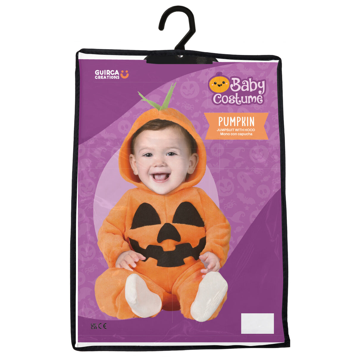 Op deze afbeelding zie je een Kostuums, van het merk Guirca. Smiling Pumpkin Baby Kind Kostuum