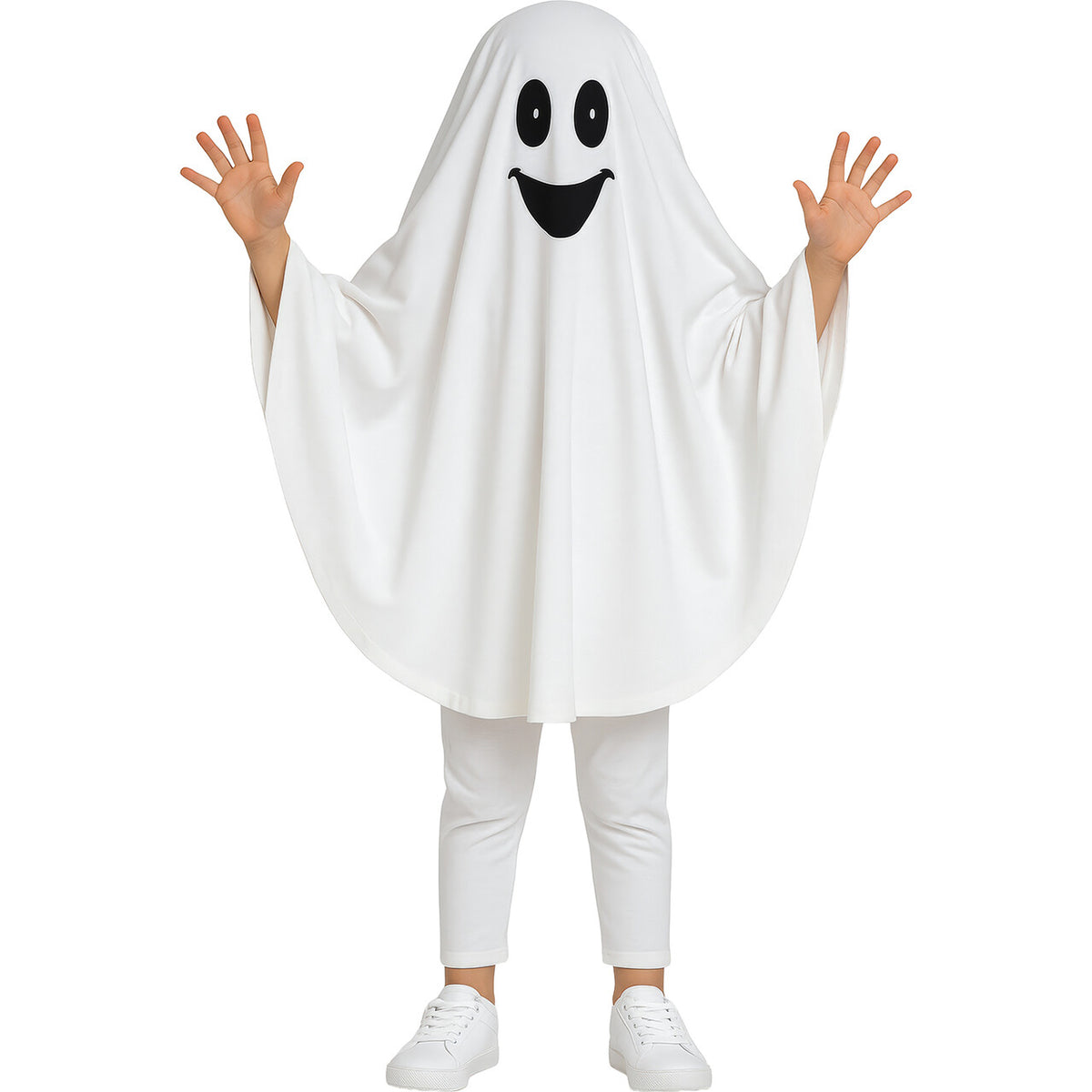 Op deze afbeelding zie je een Kostuums, van het merk Guirca. Vrolijk Spookje Kind Kostuum