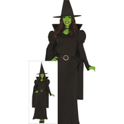 Op deze afbeelding zie je een Kostuums, van het merk Guirca. Klassieke Wicked Heks Vrouw Kostuum