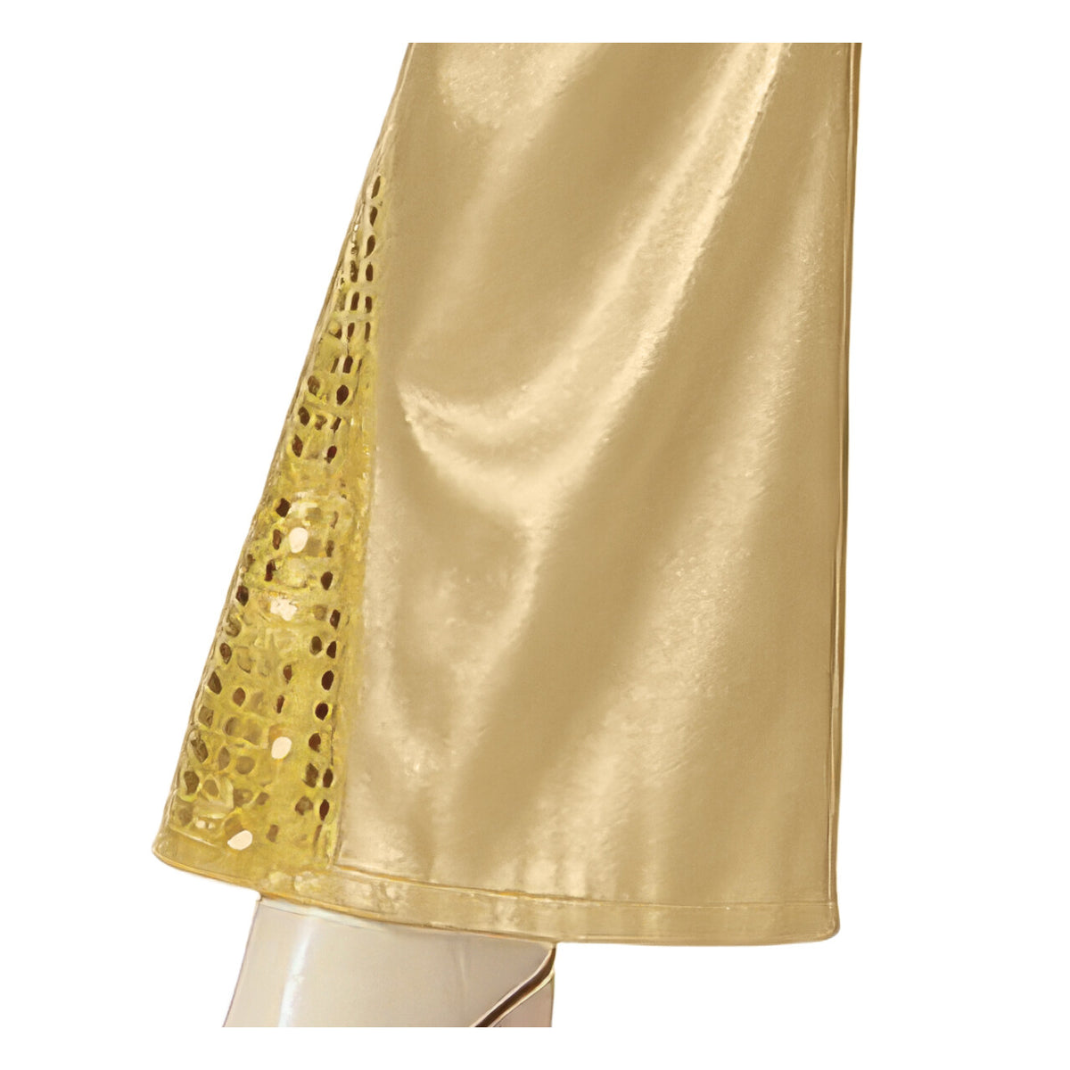 Op deze afbeelding zie je een Kostuums, van het merk Guirca. 70S Golden Dancing Queen Vrouw Kostuum