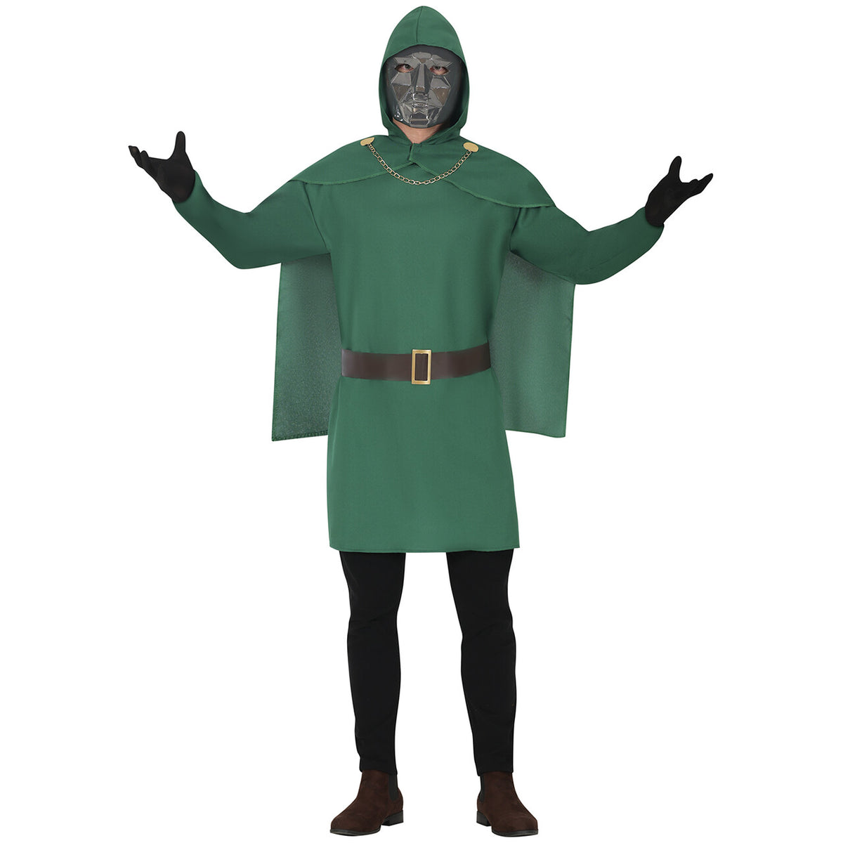 Op deze afbeelding zie je een Kostuums, van het merk Guirca. Groene Dokter Doom Man Kostuum