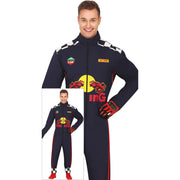 Op deze afbeelding zie je een Kostuums, van het merk Guirca. Red Racing F1 Coureur Man Kostuum