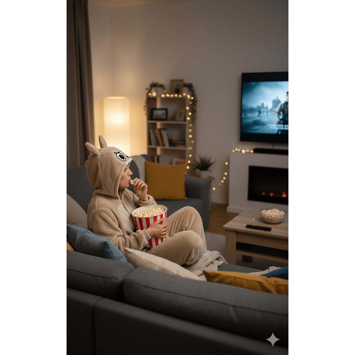 Op deze afbeelding zie je een Kostuums, van het merk Guirca. Super Comfy Lulu Monster Beige Vrouw Kostuum
