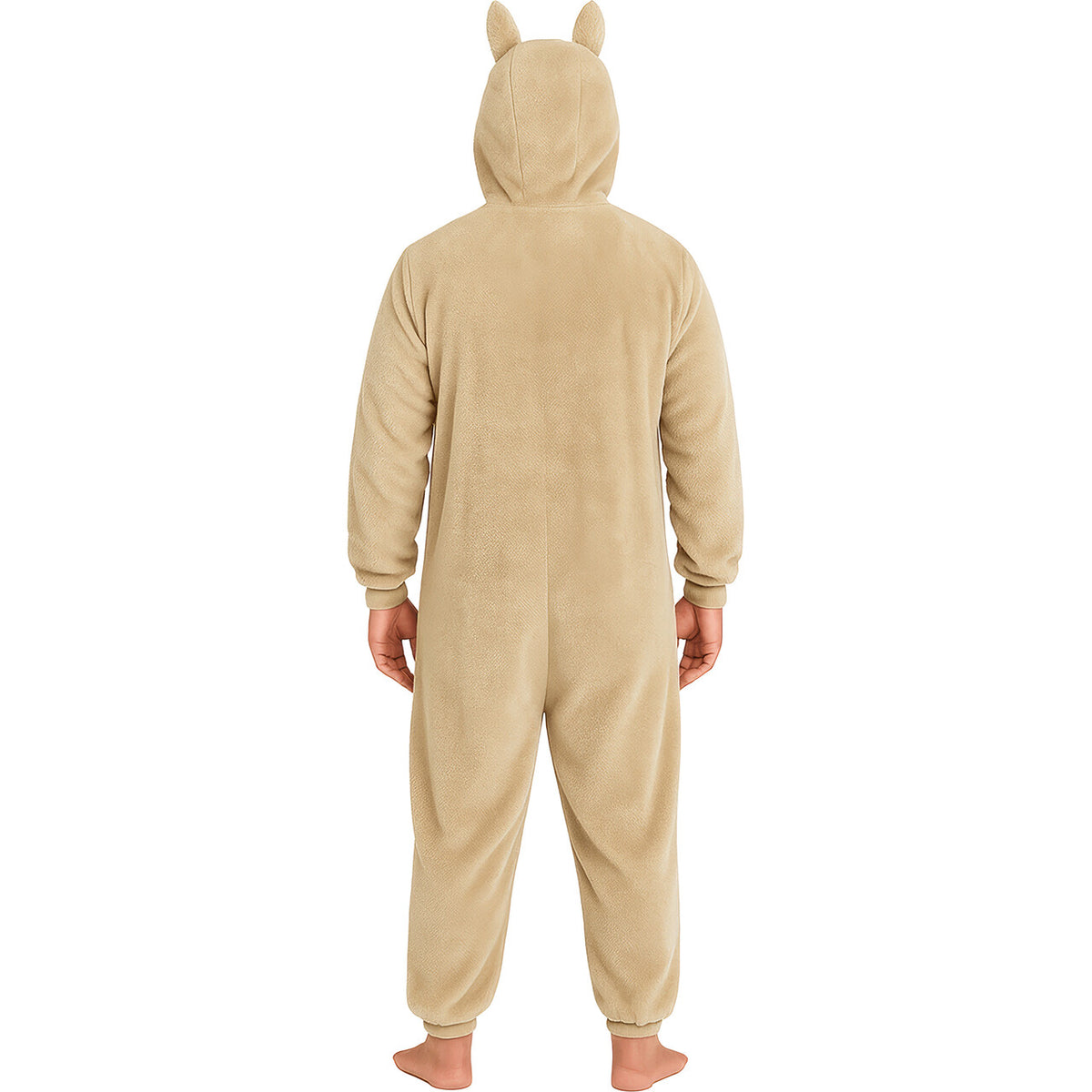 Op deze afbeelding zie je een Kostuums, van het merk Guirca. Comfy Onesie Lulu Monster Beige Man Kostuum