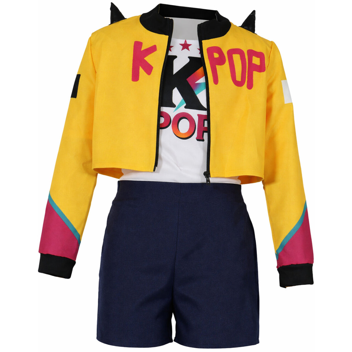 Op deze afbeelding zie je een Kostuums, van het merk Guirca. K Pop Star Rumi Vrouw Kostuum