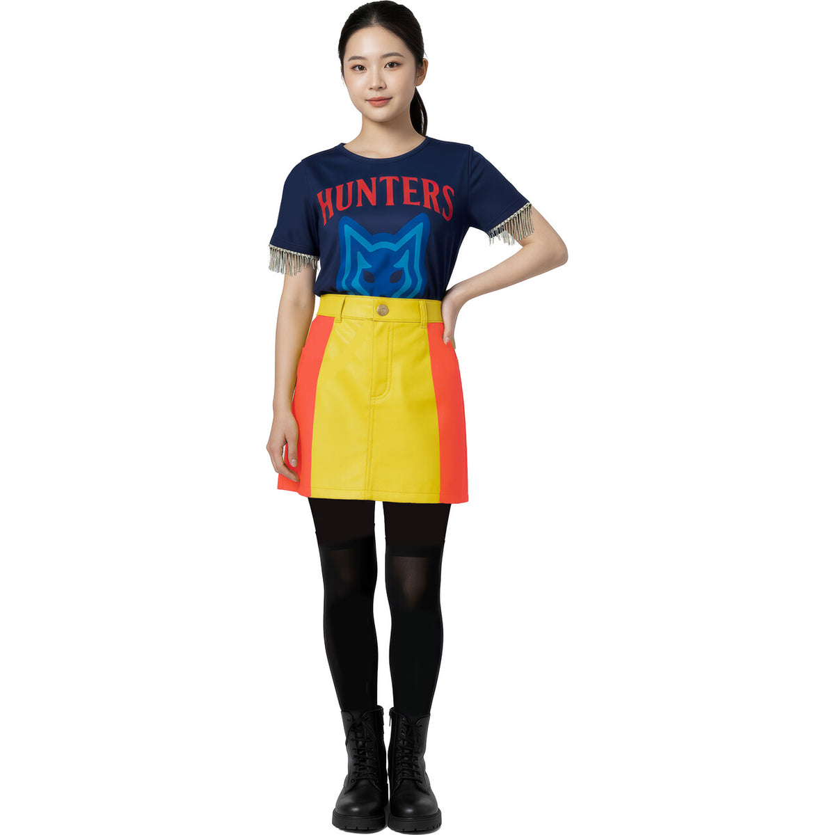 Op deze afbeelding zie je een Kostuums, van het merk Guirca. Kpop Star Hunters Vrouw Kostuum
