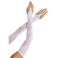 Floral Net Extra Long Gauntlet Arm Warmers