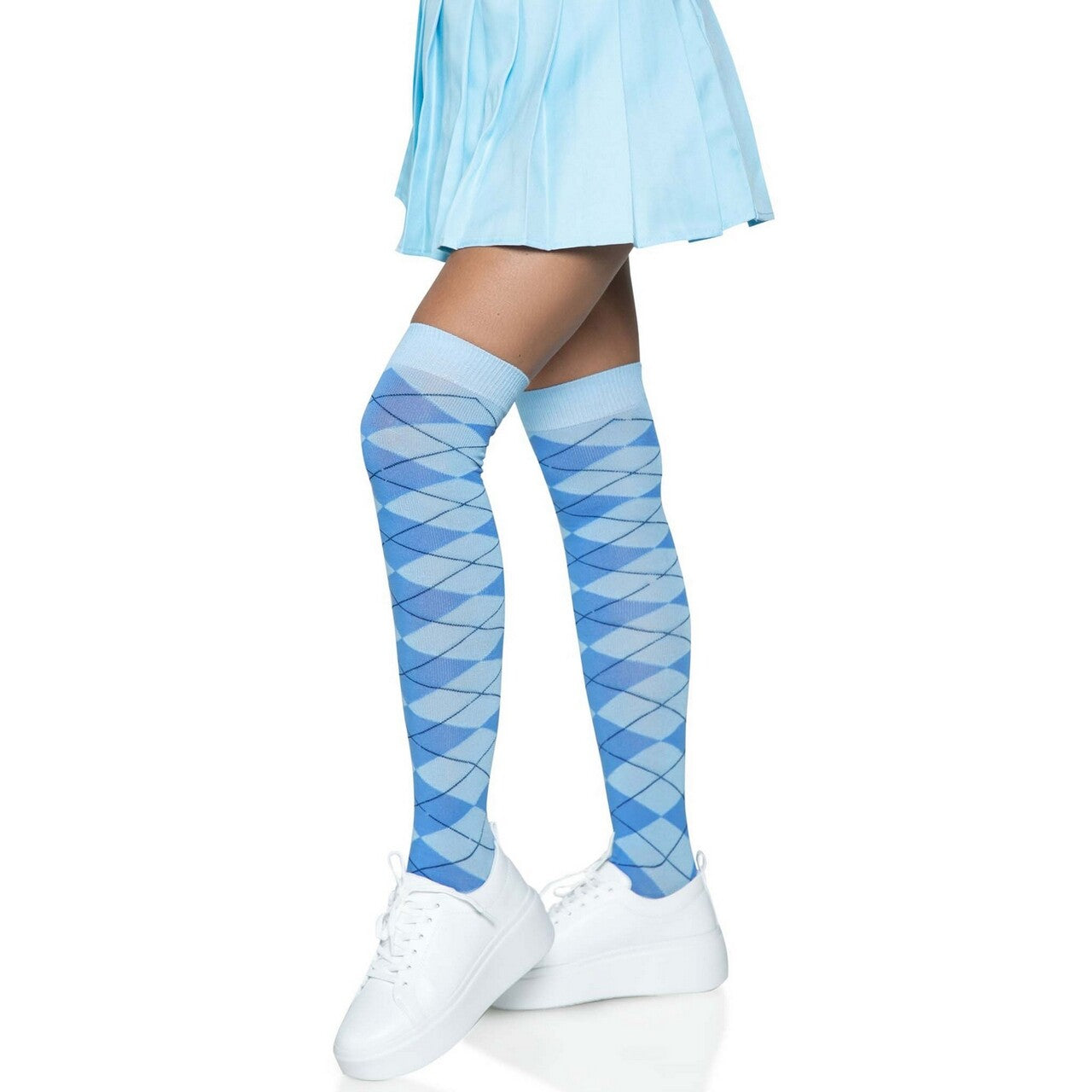 Op deze afbeelding zie je een Accessoires, van het merk Leg Avenue. Onschuldige Student Kniekousen Lang