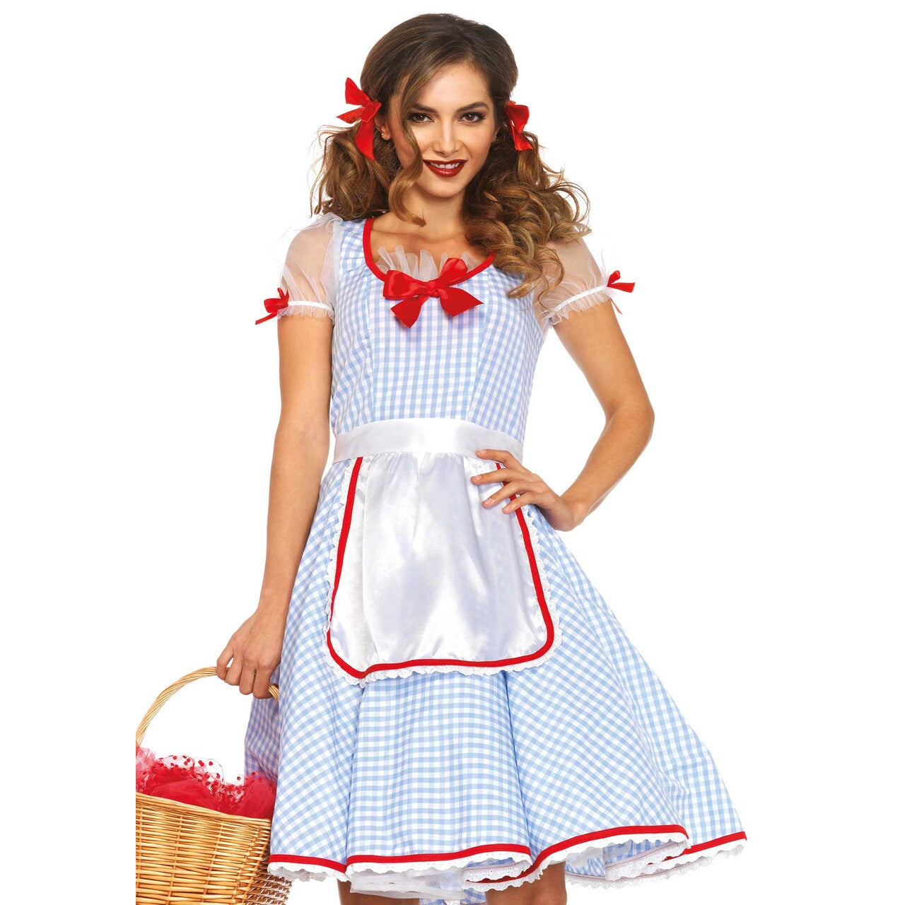 Op deze afbeelding zie je een Kostuums, van het merk Leg Avenue. Amerikaanse Schattige Dorothy Van Oz Vrouw Kostuum