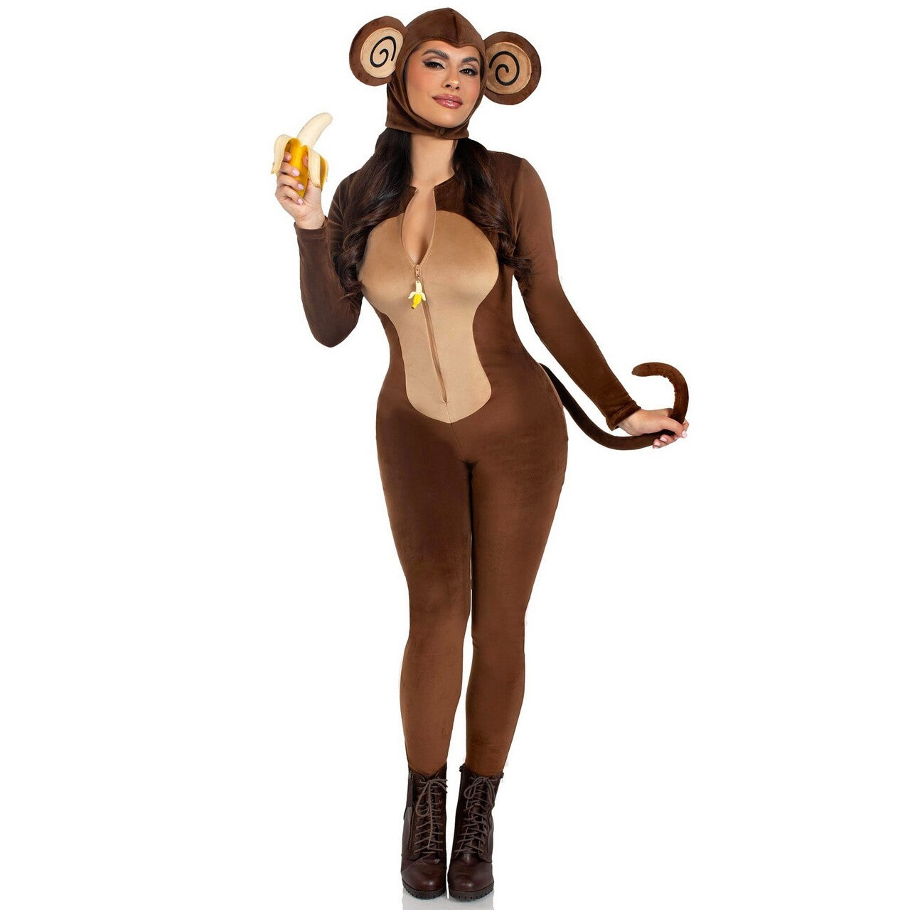 Op deze afbeelding zie je een Kostuums, van het merk Leg Avenue. Speelse Cheeky Monkey Vrouw Kostuum