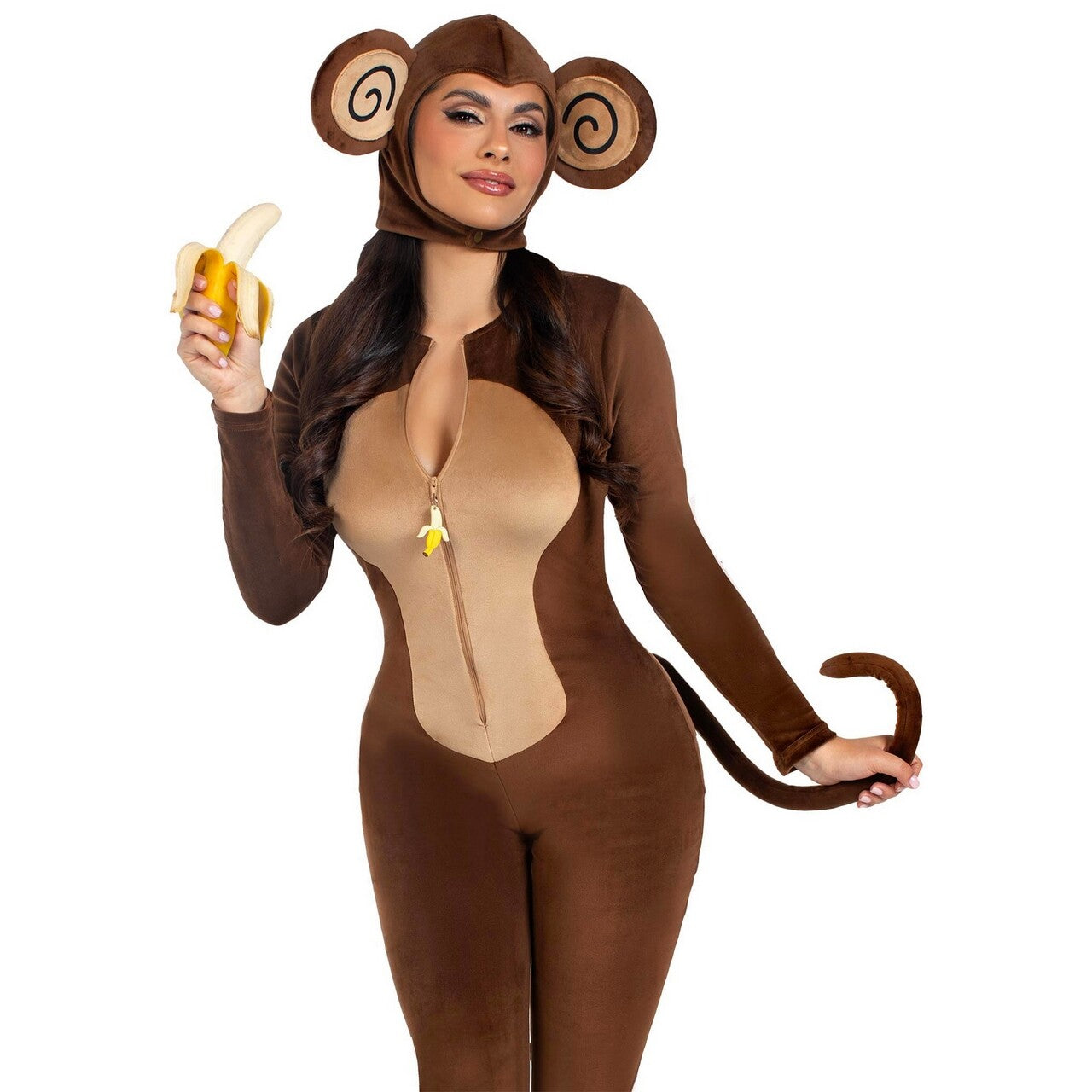 Op deze afbeelding zie je een Kostuums, van het merk Leg Avenue. Speelse Cheeky Monkey Vrouw Kostuum