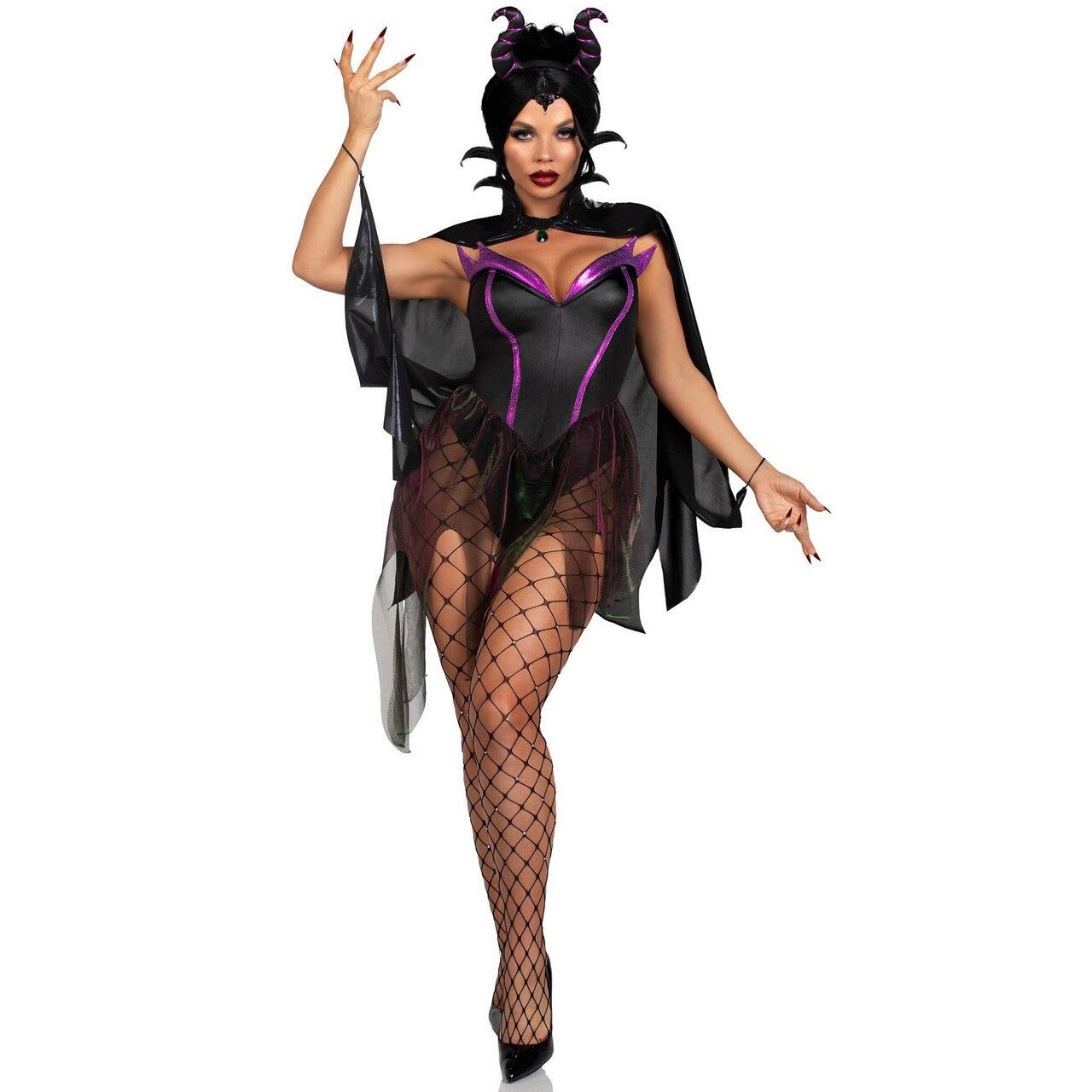 Op deze afbeelding zie je een Kostuums, van het merk Leg Avenue. Evil Queen Witch Vrouw Kostuum