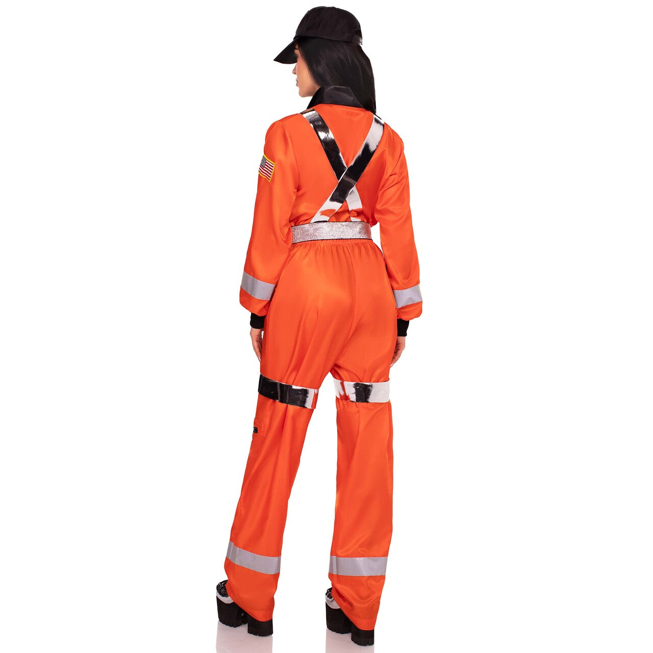 Op deze afbeelding zie je een Kostuums, van het merk Leg Avenue. Cosmic Astronaut Zip-Up Jumpsuit Kostuum